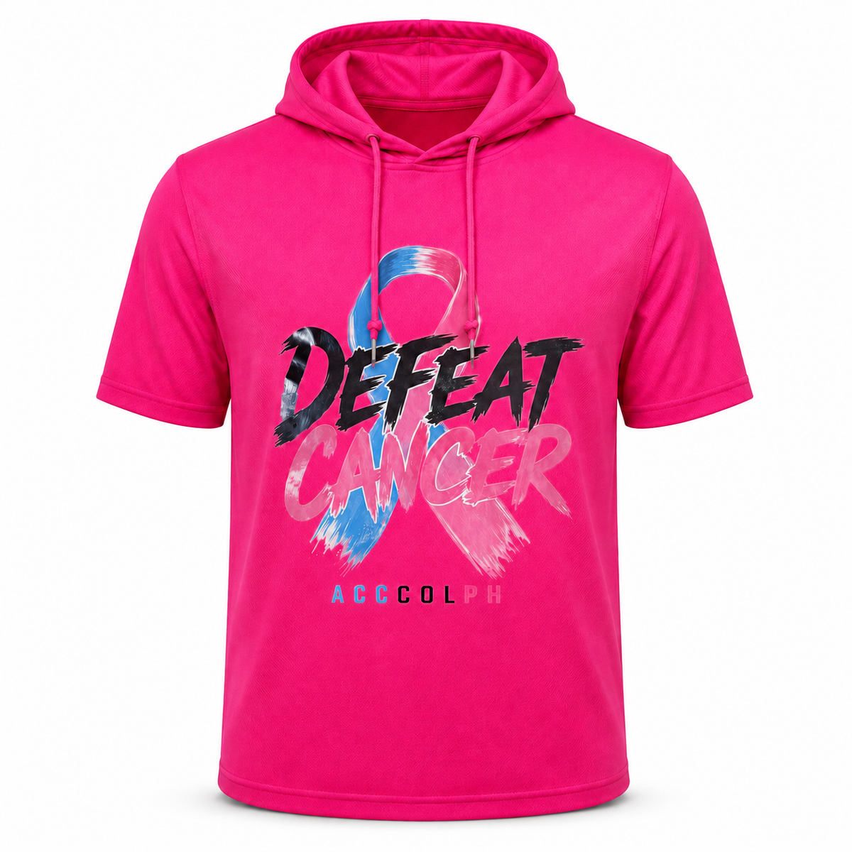 Hot Pink Defeat Cancer Hoodie