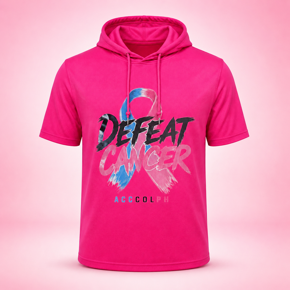 Hot Pink Defeat Cancer Hoodie