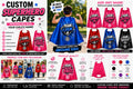 Personalized Kids Superhero Capes | Custom Birthday Party Capes with Name