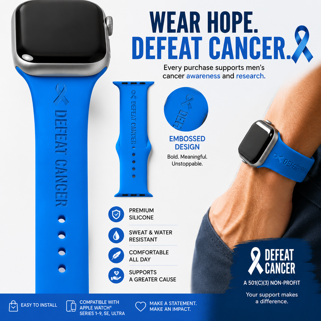 DeFeat Cancer® Prostate Cancer Watch Band – Wear the Fight on Your Wrist