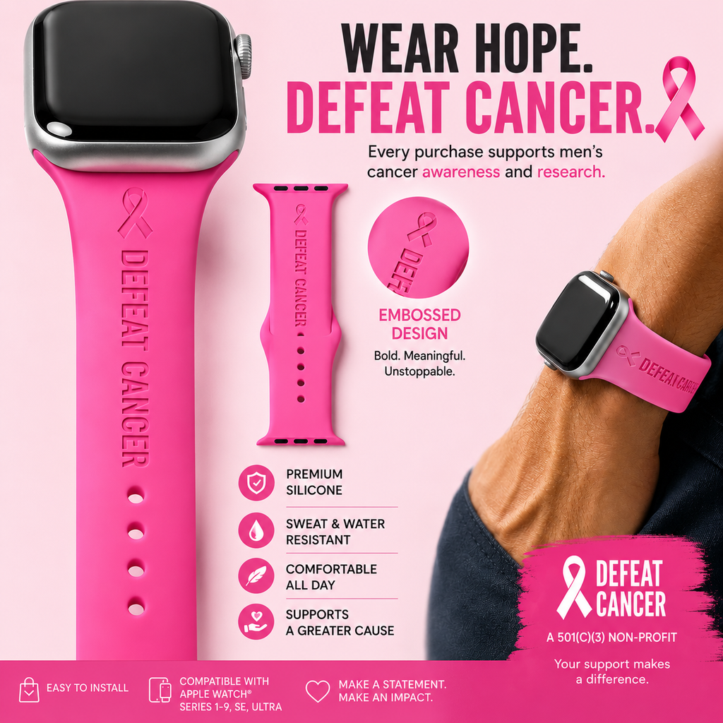 DeFeat Cancer® Prostate Cancer Watch Band – Wear the Fight on Your Wrist