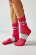 DeFeat Cancer® Pink Performance Socks – Cushioned Comfort | Support the Fight