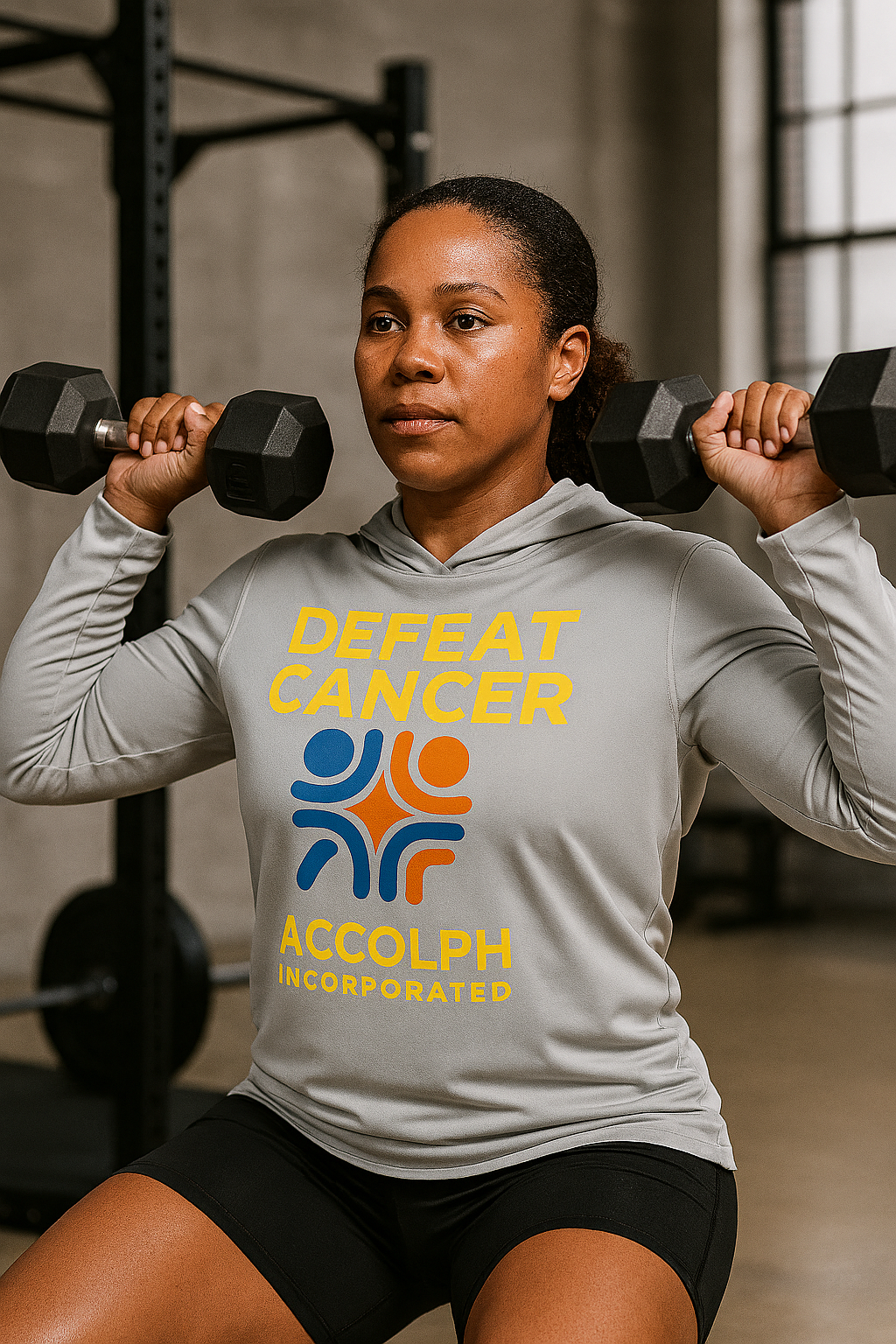 Defeat Cancer Lightweight Hoodie (Acccolph Edition)