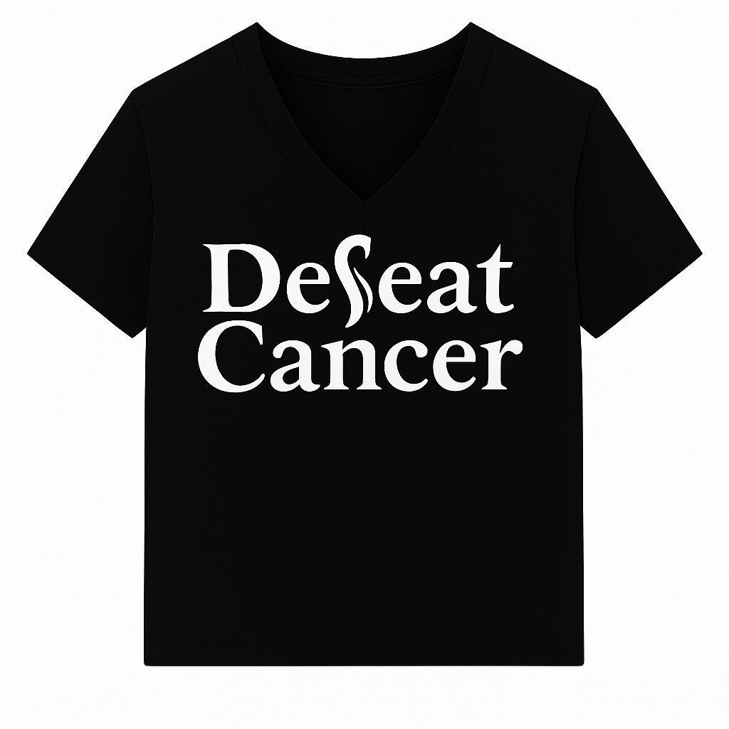 DeFeat Cancer V-Neck Performance T-Shirt