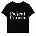 DeFeat Cancer V-Neck Performance T-Shirt