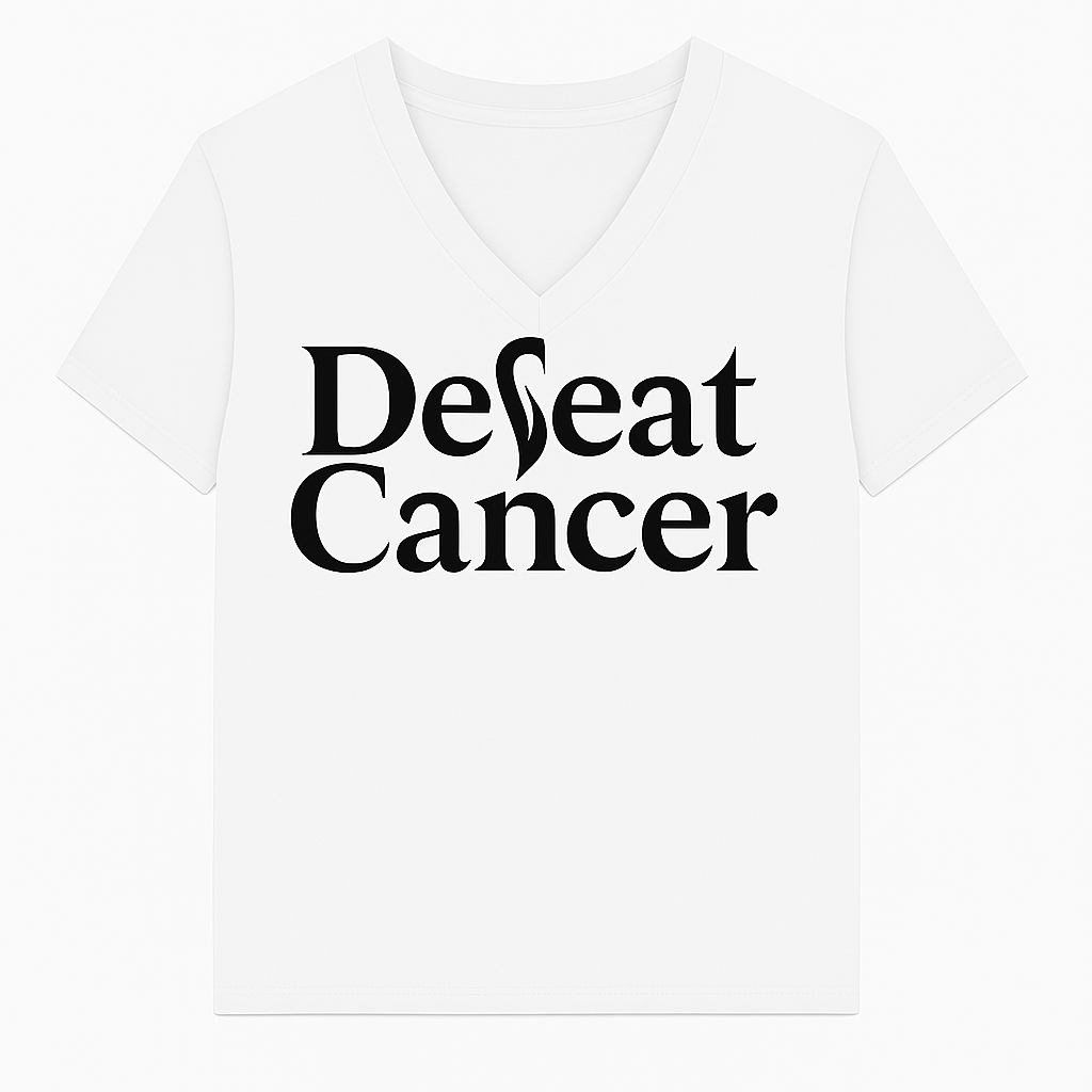 DeFeat Cancer V-Neck Performance T-Shirt