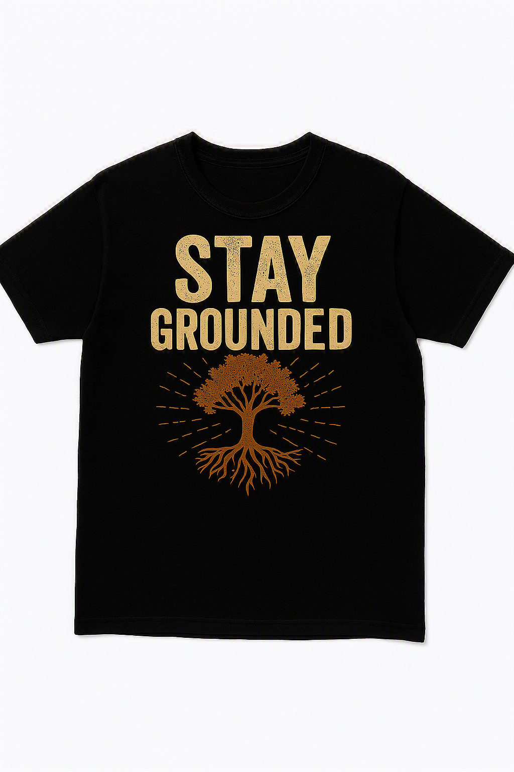 Stay Grounded – Strength & Roots Inspirational T‑Shirt