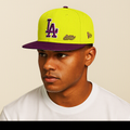 New Era 59FIFTY LA Dodgers Sour Apple Fitted Cap – Neon Green Purple (7 1/2)